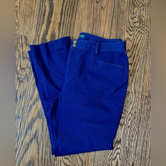 Lauren Ralph Lauren Trousers Navy Blue - Picture 2 of 6